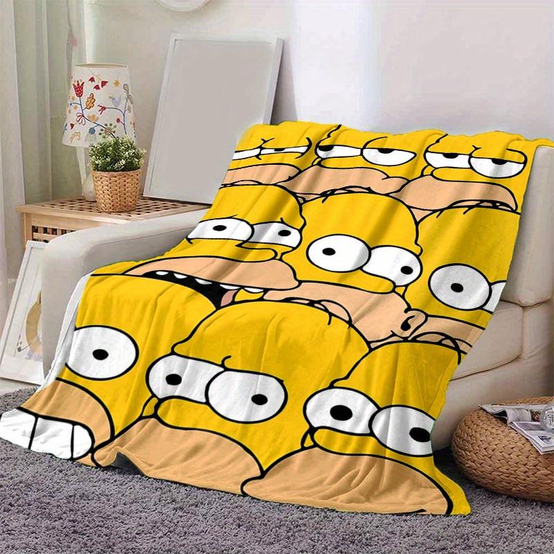 The Simpsonsi multikate tekk, lühike plüüsist armas soe tekk, elutoa kodu kaunistus diivan nelja hooaja reisimine
