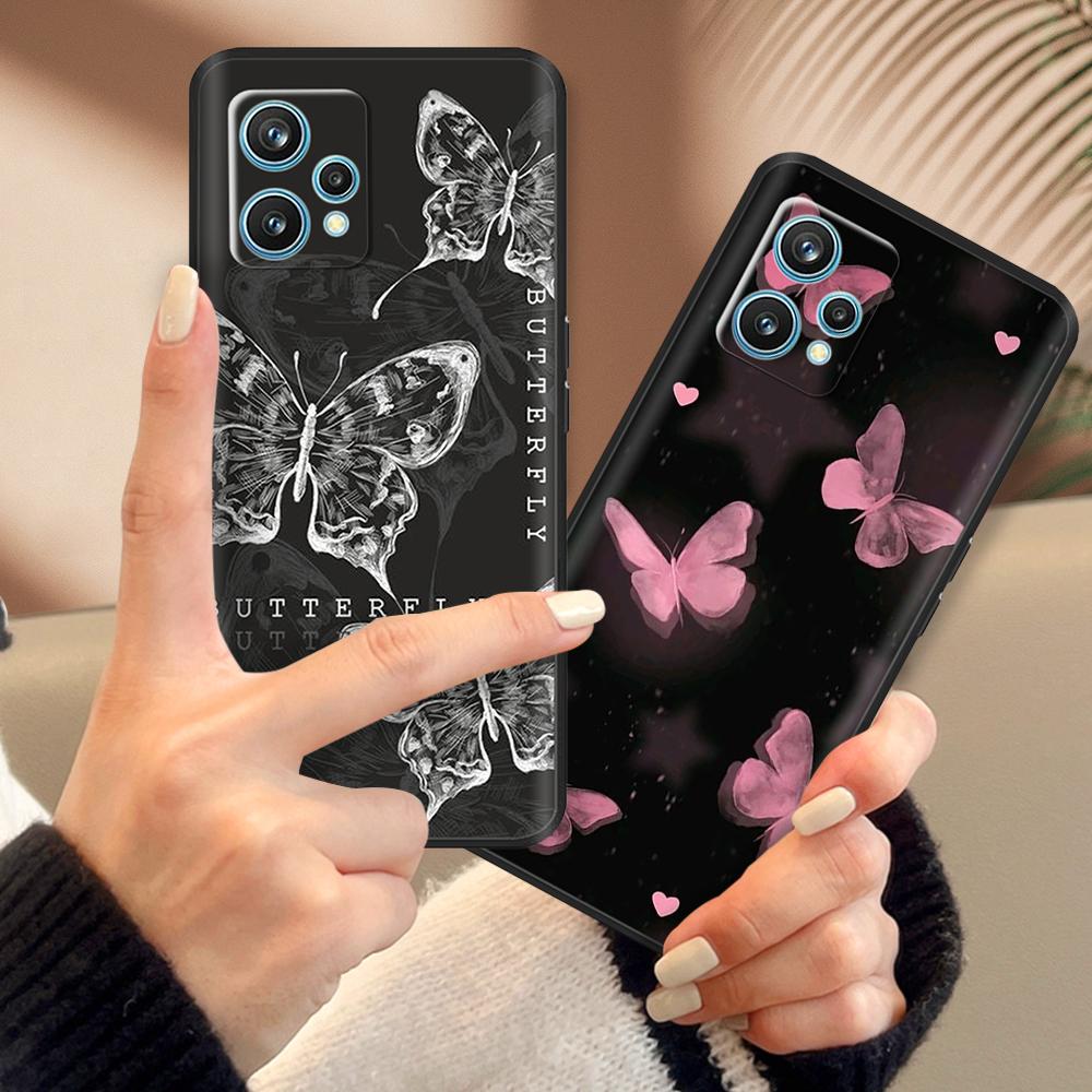 For Realme 9 Pro Plus Case Funny Soft Silicone Phone Cover For Realme 9 4G Case Black Shockproof Bumper Shells For Realme 9 Pro+