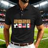 Men's Casual Soccer Print Quick Dry Lightweight Mesh Breathable Short Sleeve Crew Neck T-Shirt for Sports and Outdoor Activities