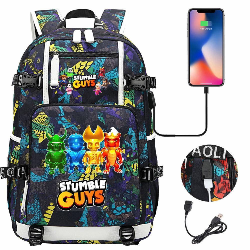 3-teiliges Schulrucksack-Set für Schüler Große Kapazität Oxford-Stoff Schultasche mit Schultergurt und Federmäppchen