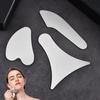 1Pcs Stainless Steel Gua Sha Scraper Massager For Face Neck Body Guasha Massage Tool Facial Skin Care Guasha Board Face Massager