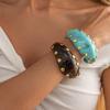 Rivet Resin Cuff Bracelet Irregular Chunky Bangle New Wide Cuff Bracelet  Gifts