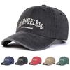 Unisex LOS ANGELES Broderi Tvättad Basebollkeps Justerbar Casual Hatt Vår och Höst Utomhus Solskyddshatt