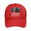 Masked Figure Mysterious Text  Accompanying Portrait Art Design Mesh Baseball Cap