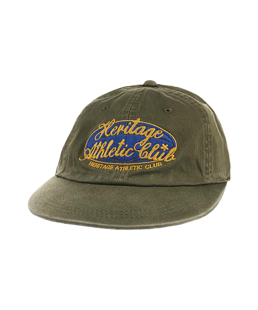 Yunibeoseugameonteu Universe Signed Long Bill Washed Cap_Olive