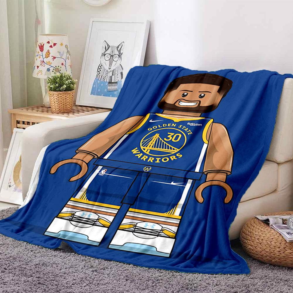 1pc Golden State Warriors Flannel Blanket, Soft Skin Friendly with Digital Printing, Various Sizes Available for Family, Friends, Birthday