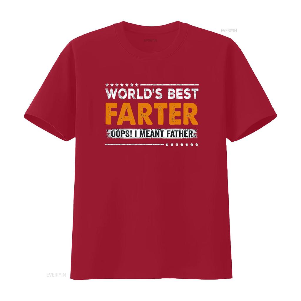 Vaderdag Grappig Werelds Beste Scheetmaker Ik Bedoel Vader T-shirt vintage Gewassen streetwear Casual Ademend Uitrekbaar
