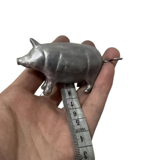 Vintage Pig Tape Measure Portable Metal Retractable Measuring Tape Tailor Sewing Cloth Weight Loss Body Measurement Tape