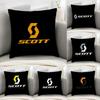 Fashion SScottS Logo Cushion Cover Pillowcase Comfort Sofa Bed Silky Elegant Invisible Zipper Decorative Cushion Cover