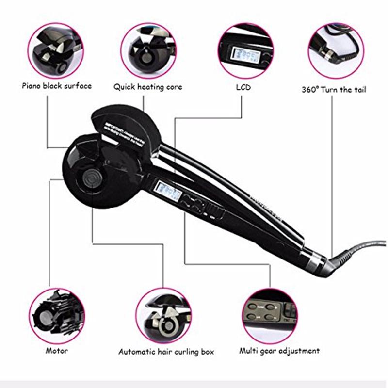 Automatická kulma na vlasy Stylingové nástroje Natáčky Wand Keramická vyhrievacia starostlivosť Wave Curl Iron Anti-perm