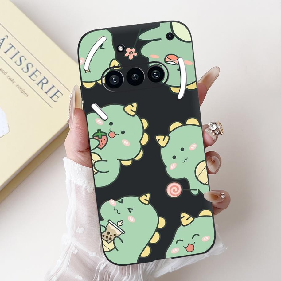 For Nothing Phone 3A A059 Case Cute Cartoon Panda Astronaut Soft Silicone Matte Black Cover For Nothing Phone3a Pro A059P Fundas