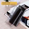 Case - BOOLING - for Samsung Galaxy S21 Ultra - Flexible - Anti-Scratch - Transparent with Navy Blue Lanyard