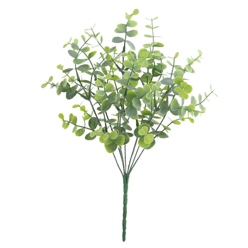 Artificial Eucalyptus Globulus Plant With White Spray For Home Decor And Weddings