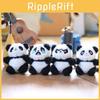 Adorable Plush Panda Keychain Super Soft Short Plush Stuffed Toy Bag Charm