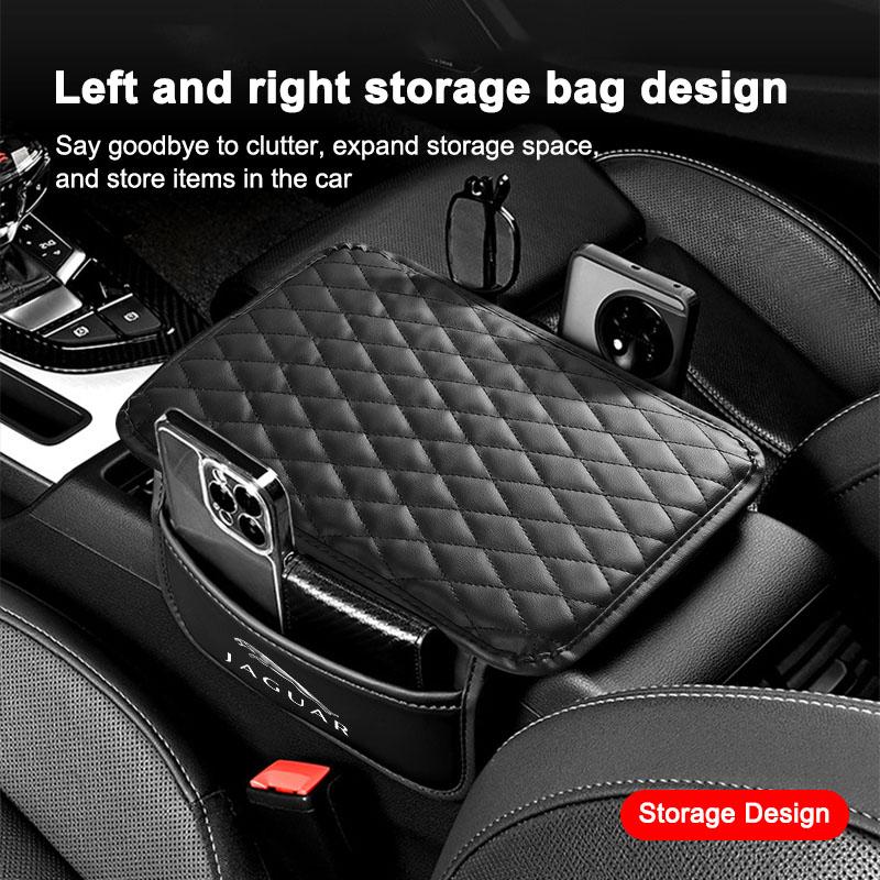 Nahast Autokonsoolid Auto Käetoe Padi Panipaiguga Stiilne Jaguar XF XE XJ XJ8 X351 F Pace X Type F Type Kaelakee Tijera Ropa Võtmehoidja