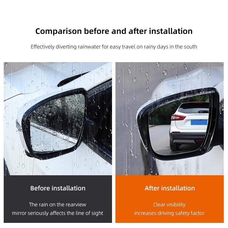 2Pc New Volvo Car Rearview Mirror Rain Shield Snow Protector Cover For Volvo XC90 V90 V60 XC60 V40 EC40 EX40 S80 S60 S90 C40 XC4 WP5