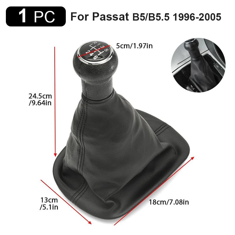 6 Gang Auto MT Schalthebelknauf Schalthebel Schaltsackmanschette Kragen Für VW Passat B5 B5.5 1996-2005 Autozubehör