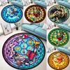 Playful Game K-Kingdom Hearts Round Rug Man's Cave Living Room Sofa Decor Rug Bedside Soft Rug Game Room Swivel Chair Floor Mat