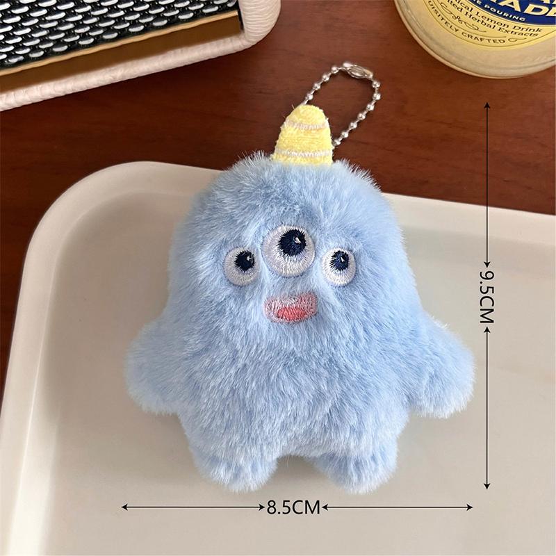 Niedliche Monster Puppe Schlüssel Schlüsselanhänger Mädchen Cartoon Auto Schlüsselanhänger Kawaii Frauen Tasche Zubehör Anhänger Plüsch Puppe Schlüsselanhänger