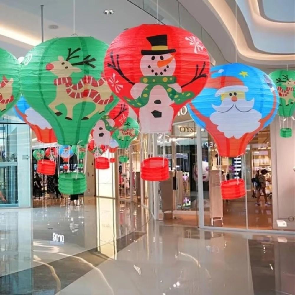 Ceiling Hanging Hot Air Balloon Paper Lantern 30cm Hanging Paper Lantern  Christmas Party Decor
