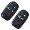 Étui en silicone pour clé de voiture, compatible avec Dodge Ram, Charger, Journey, Durango, Jeep Grand Cherokee, Chrysler, sans clé