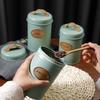 3x Tea Coffee Sugar Canisters Airtight Lid Can Tin Storage and Organization