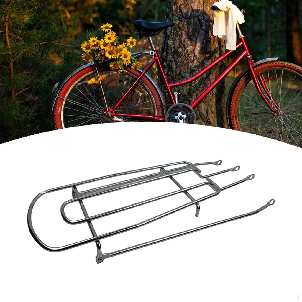 Portapacchi Posteriore per Bicicletta Attrezzatura da Ciclismo Posteriore per Mountain Bike Acciaio Robusto