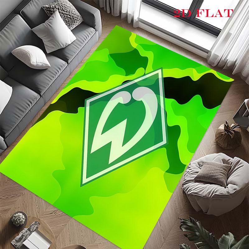 Werder Bremen logo Tapijt Vloerkleed voor Woonkamer Slaapkamer Huis Bank Decoratie, Kinderen spelen Antislip Vloermat