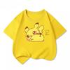 Potdemiel Summer New Pikachu Print Childrens Cotton TShirt Boys and Girls Comfortable and Breathable Childrens TShirt