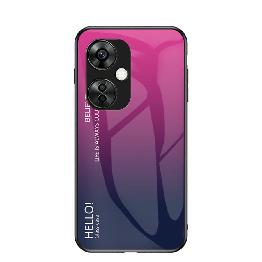 Mote Gradient Herdet Glassdeksel For Oneplus Nord CE 5 3 4 Lite Apple iPhone 16 15 7 8 Plus 14 13 Pro Max Google Pixel Fargerikt Bakside Telefondeksel
