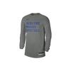 Dri-FIT NBA Letter Print Crew Neck Long Sleeve T-Shirt 23-24 Season Golden State Warriors Men Tops Gray FD9949-063