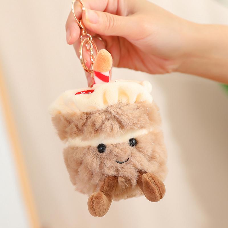 Cartoon Delicious Dessert Plush Doll Fruit Cake Personification Food Ice Cream Doll Dessert Shop Decoration Gift for Girls Boys