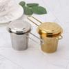 Reusable Mesh Tea Infuser Stainless Steel Strainer Loose Leaf Teapot Spice Filter With Lid Cups Kitchen Accessories