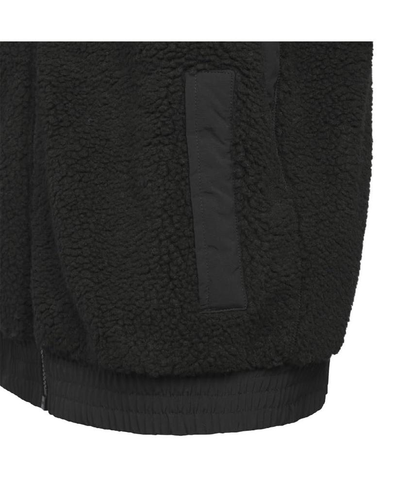 Veste zippée intégrale Adidas Warding Pack Coupe ample Boa Noir pour enfants, KPX94, (JP4917)