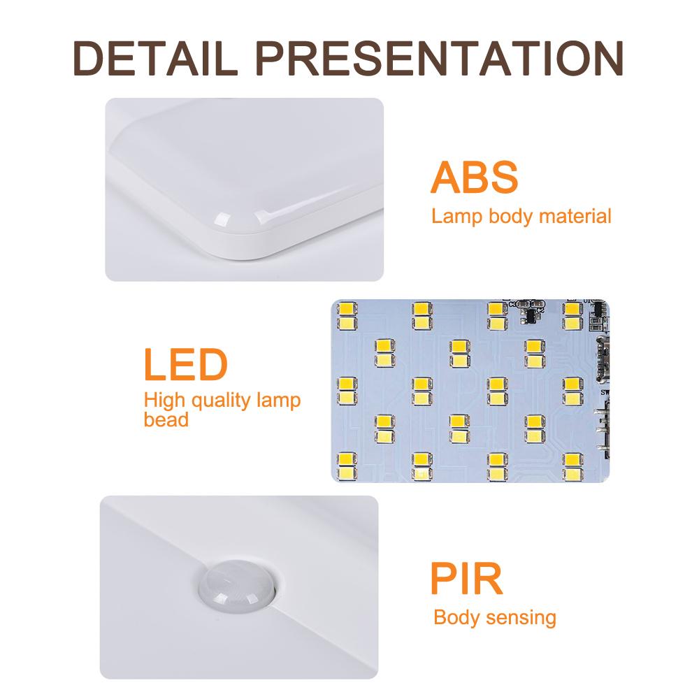 Rechargeable Motion Sensor Led Night Light Bulb for Emergency Bedroom Kitchen Bathroom Stair Hallway White USB Wireless Lamp
