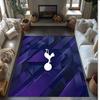 Tottenham Hotspur Printed Flannel Area Rug Non Slip Soft Polyester Floor Carpet Indoor Decor Mat for Bedroom Living Room Sofa