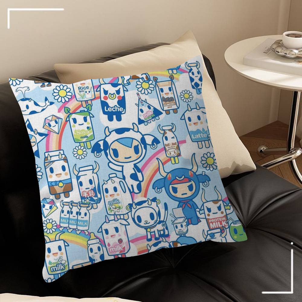 Japan Tokidoki cartoon Office Cushion Pillowcase Car Cushion Cover45X45CM Lumbar Pillowcase Sofa Pillowcover