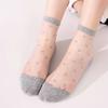 1 Paar Damen Spitzensocken Sommermode Sexy Transparente Dünne Socken Damen Rutschfeste Ultradünne Socken Weibliche Söckchen