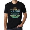 Pánské tričko Vintage Tričko Graphic T Shirt Mountain Explorer KABRU Deep Black