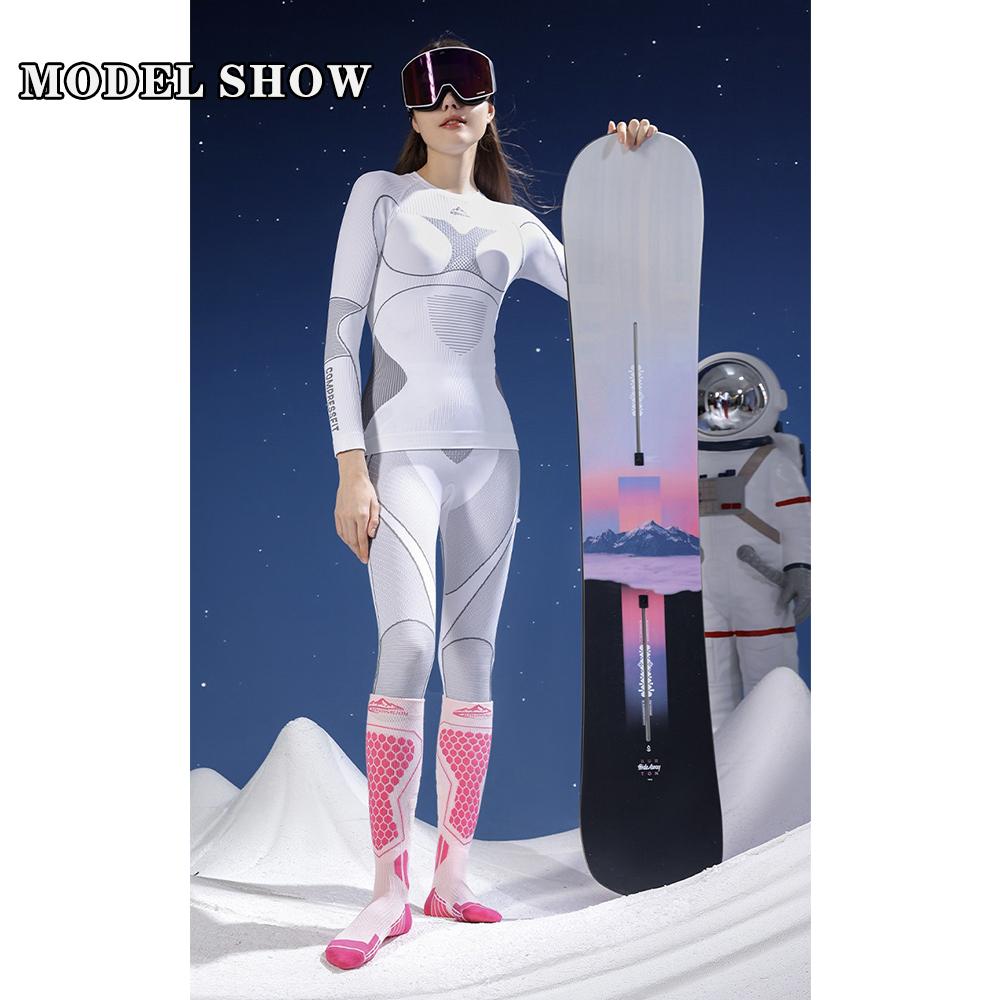 Merino Wool Socks Ski Socks for Men and Women, Breathable Compression Stockings, Thermal Socks, Warm Thick Winter Socks Knee High for Outdoor Sports