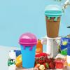 Silicone Slushy Cup Ice Cream Shape Smoothies Making Cup Homemade Squeeze Cup  Milkshake