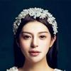 Hair Jewelry Tiara Beautiful Bride Headdress Imitation Pearl Flower Wedding Bridal Accessories for Women