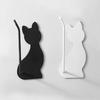 Stylish Space Saving Cute Cat Tissue Rack Wall-Mounted Concise Headphone Hanger Self-Adhesive Minimalist Cable Hanger Kitchen
