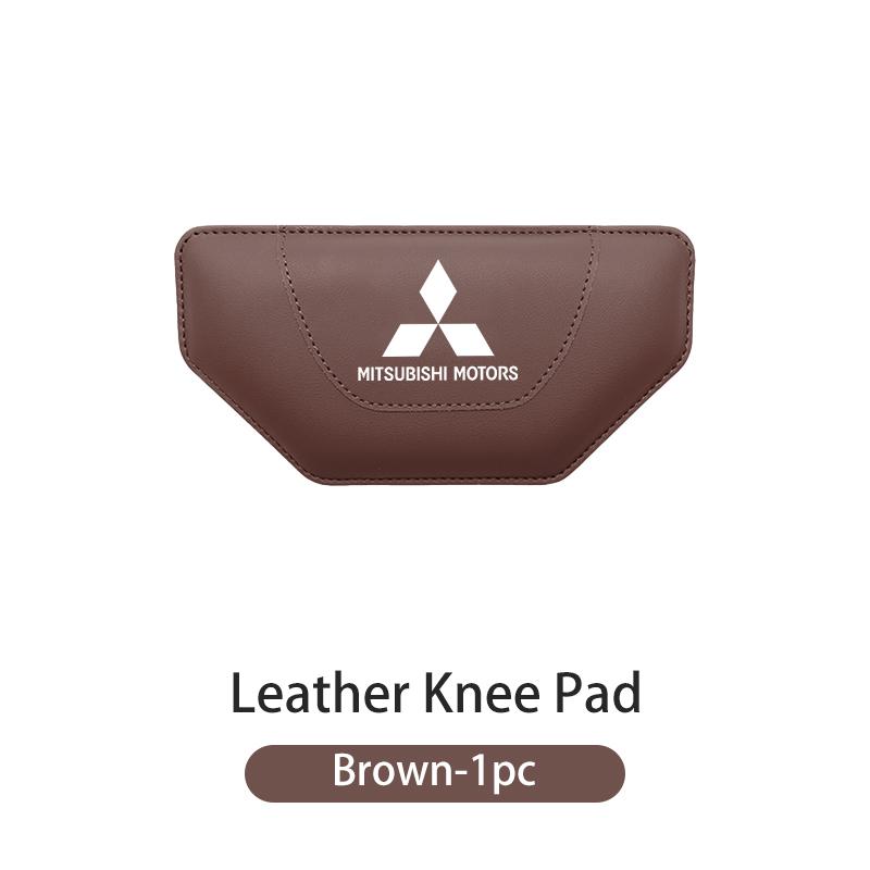 For Mitsubishi Car Leather Knee Pad Leg Pad Hand Inside Armrest Leg Pad Support Accessories Outlander Lancer L200 ASX Pajero RP4