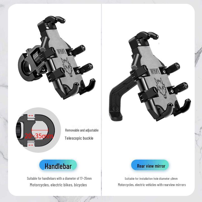 Shockproof Phone Holder for Motorcycles, Bicycles, and Scooters - Anti-drop Octopus Bracket for Food Delivery Riders