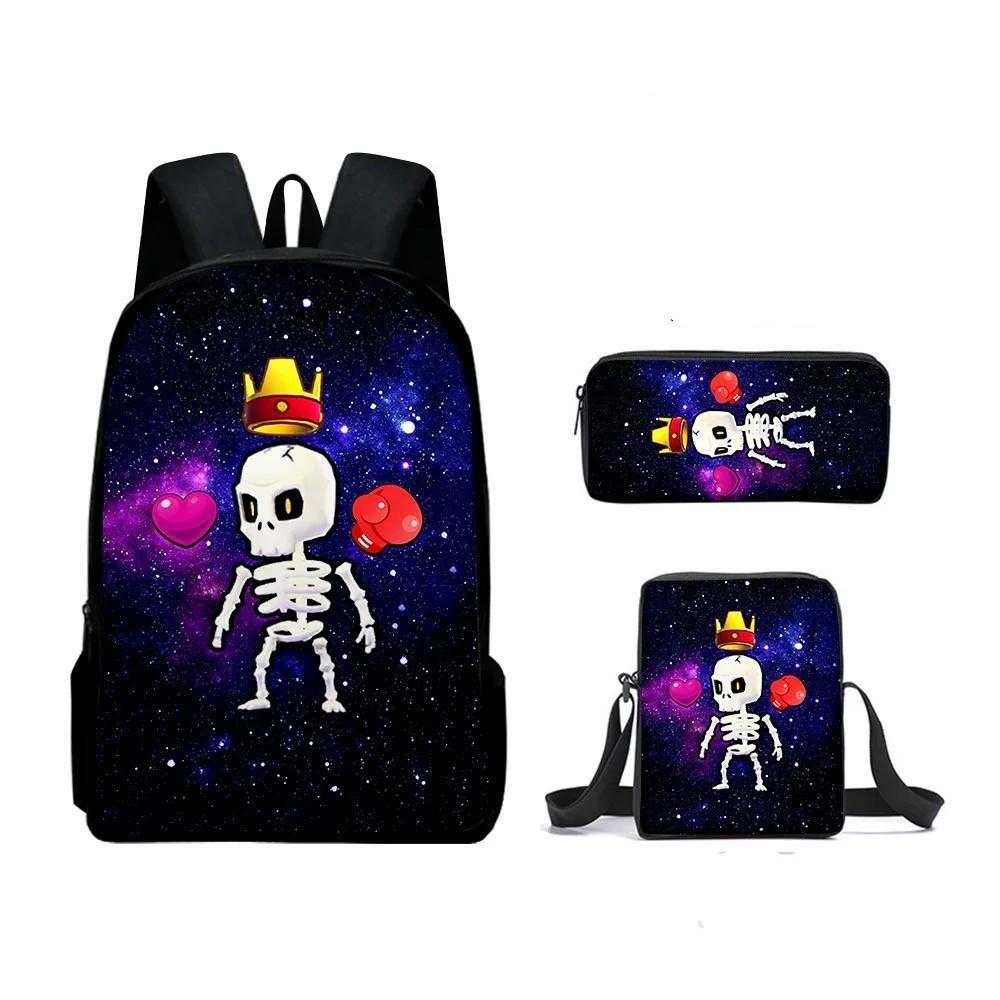 My Singing Monsters Cartoon Backpack Set With Breathable Oxford Fabric For School Kids