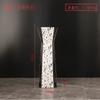 Luxury Stainless Steel Vase, Splashed Ink Art Leather Metal Flower Vase, Flower Arrangement, Living Room Decoration Ornament