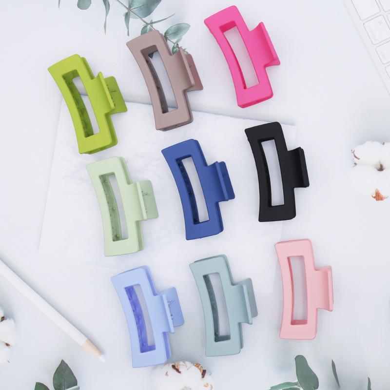 Korean Women Girls Plastic Hair Claws Hair Clips Headwear Large Size Hairpin Crab Barrette Fashion Ornament Hair Accessories