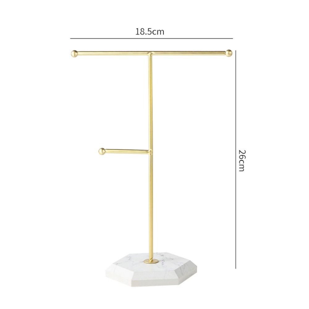 Metal Plated Ring Storage Rack Stable Base Jewelry Hanging Holder  Retail Display