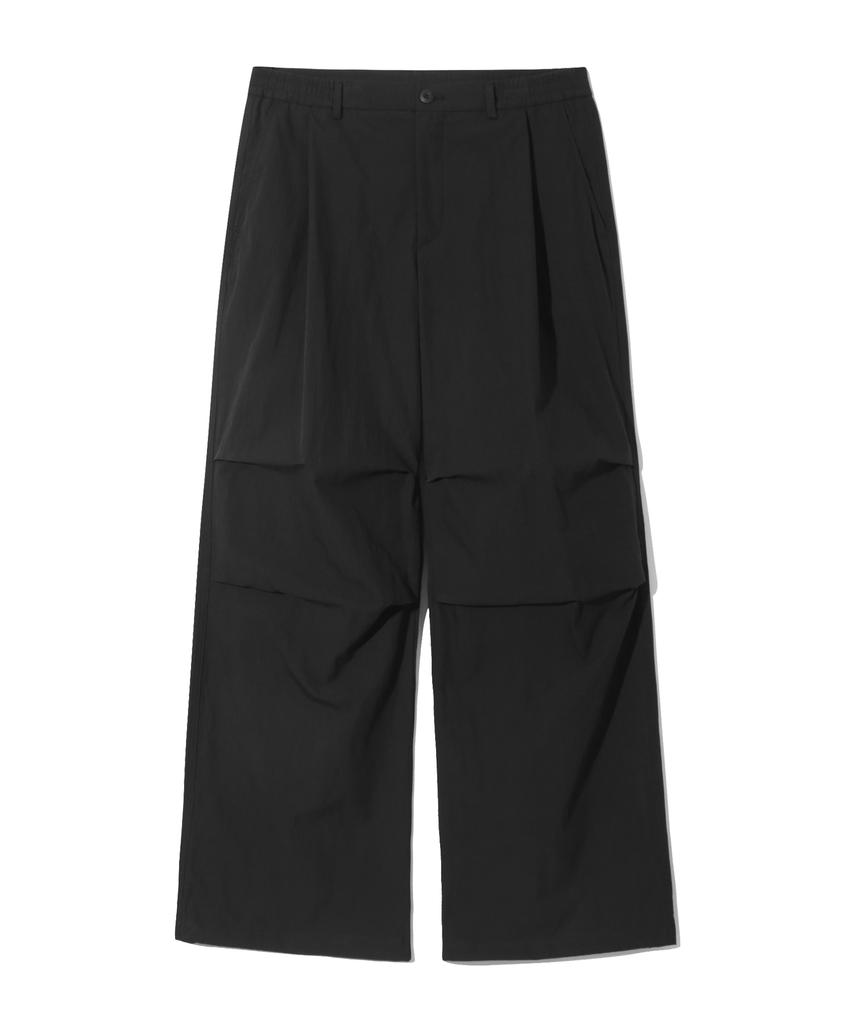 BASEMOMENT Cn Wide Parachute Pants Black